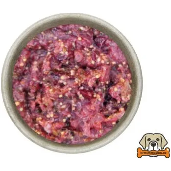 Krmivo pro psa BARF - Vepřový komplet s jáhlami 0,5kg U Dvou krkoviček KRK633/500