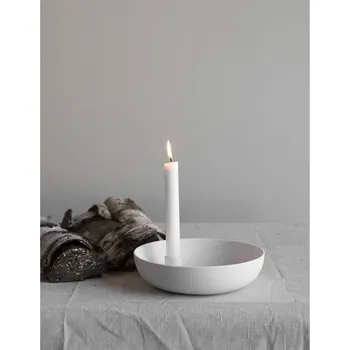 Svícen STOREFACTORY LIDATORP L P.21cm bílý