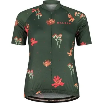 cyklistický dres Dres MALOJA VanilM.AOP 1/2 35151-1-8673 - fir, dámský Velikost: XL, Varianta: fir