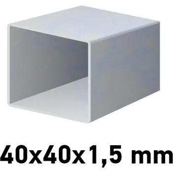 Příslušenství pro plot Pozinkovaný jeklový profil 40x40x1,5mm 6 m (JOKL-40x40x1.5-ZN-6)