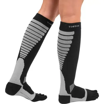 Pánské ponožky Compression Knee-High prstové kompresní podkolenky ToeToe (ToeToe kompresní podkolenky Compression Knee-High)