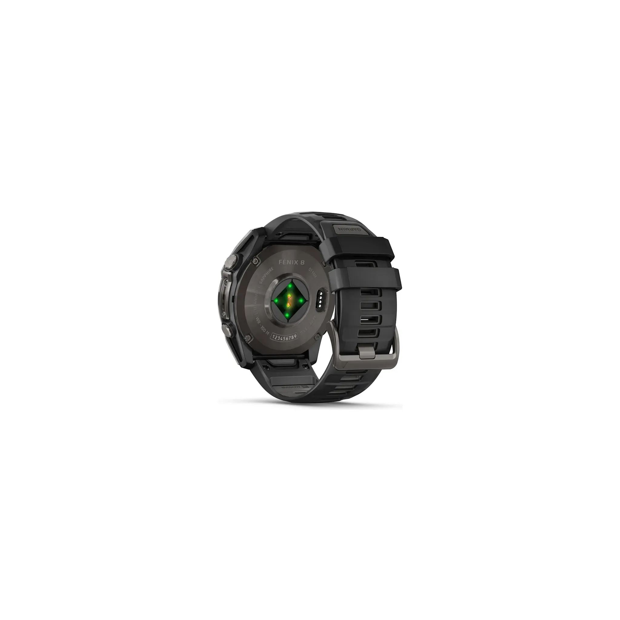 Fotografie 10 - Chytré hodinky Garmin fēnix 8 51 mm Sapphire Carbon Gray DLC Titanium Black/Gray Silicone Band