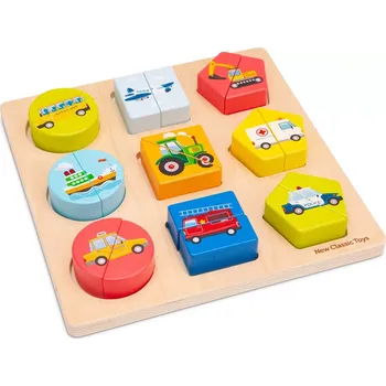Puzzle New Classic Toys puzzle tvary dopravní prostředky