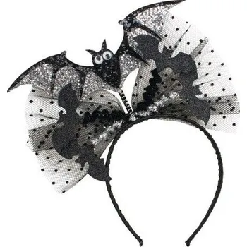 Čelenka Čelenka s mašlí a netopýrem stříbrná