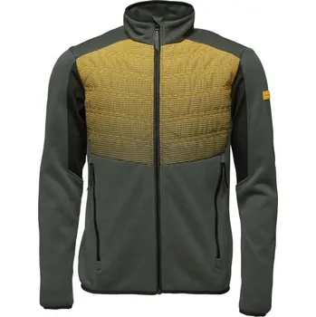 Pánský svetr Pánský sportovní svetr LOAP GANDALF XXL Tmavě zelená, Žlutá, Černá