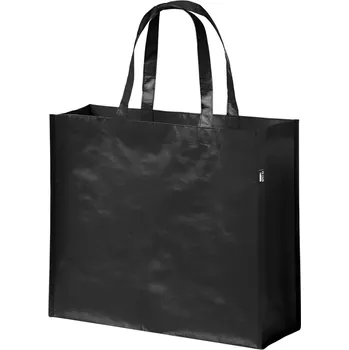 Plážová taška Laster RPET nákupní taška - černá - AP721434-10
