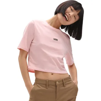 Dámské tričko vans Dámské triko flying v crop crew tee powder pink