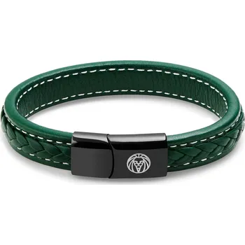 Náramek Zelený retro kožený náramek - Lucleon