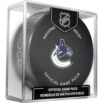 Puk Inglasco / Sherwood Puk Vancouver Canucks NHL Official Game Puck 2022-2023