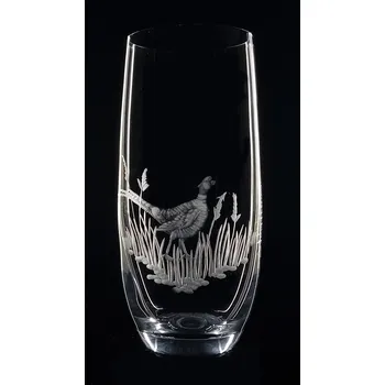 Sklenice sklenice na pivo Club 350ml 1ks s bažantem - ručně ryté (broušené) dárková krabička