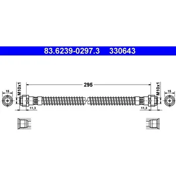 Brzdová hadice Brzdová hadice ATE 83.6239-0297.3