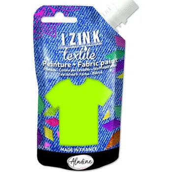 Speciální výtvarná barva IZINK textilní barva - zelená 80 ml