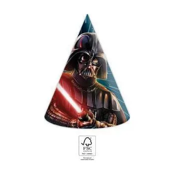 Hračka pro nejmenší Procos Čepičky papírové eko - Star Wars - Galaxie, 6 ks
