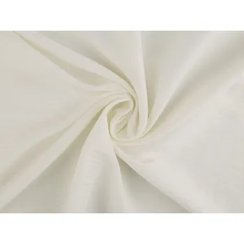 Halenkovina / plátno krešované splývavé, barva 1 (113 g/m²) slonová kost