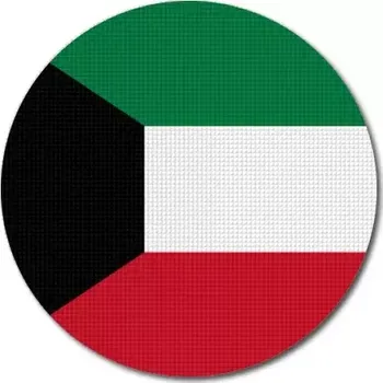 Vlajka Pelisport Kuvajtská vlajka kulatá ø 45 mm