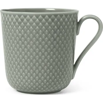 Lyngby, Hrnek Rhombe Earth 390 ml šedo-zelený - Formadore