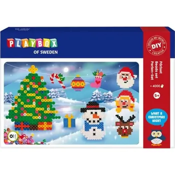 Playbox Zažehlovací korálky 4000ks - Vánoční