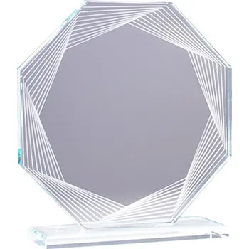 Skleněná plaketa 68284-6 včetně krabičky Velikost: Plaketa 68284 - 15 cm