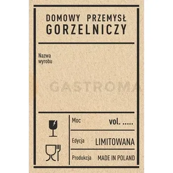Samolepicí štítky 60x90 mm na láhve PRL, 20 ks. | BROWIN, 660031