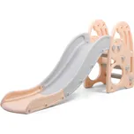 inSPORTline Dětská skluzavka Caracoli světle broskovo-šedá