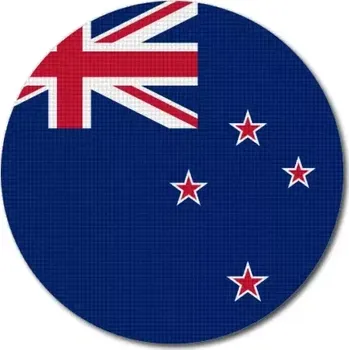 Vlajka Pelisport Novozélandská vlajka kulatá ø 45 mm
