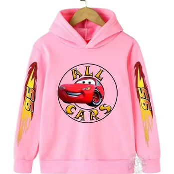 Chlapecký svetr Dětská mikina CARS Lightning McQueen (mix barev) potisk 3 Barva: Růžová, Velikost: 150