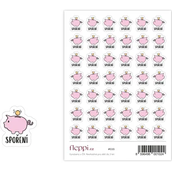 samolepka Fleppi Samolepky Spoření