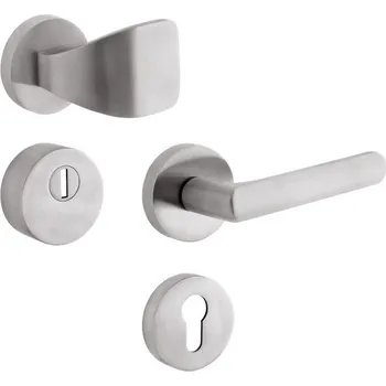 Dveřní kování ROSTEX Bezpečnostní kování BK RN1/S EXCLUSIVE (7200) Provedení: M PZ LI (klika levá/madlo pro FAB)