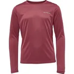 Dětské technické triko Arcore ARAX 140/146 Vínová, Stříbrná