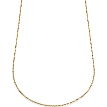 Řetízek Essentials | 2mm kostičkovaný řetízek zlaté barvy se zaoblenými články - Lucleon