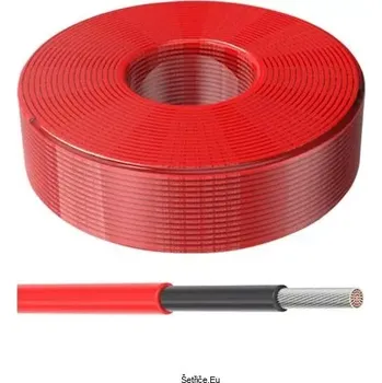 Ohřívač vody Solární kabel 6mm2, 1500V, červený, GETI GF-C06