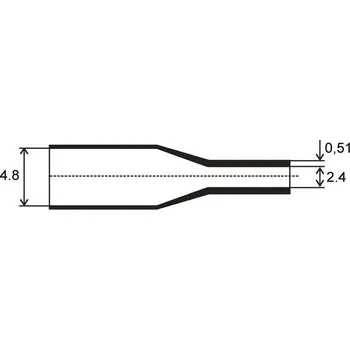 elektrický kabel Smršťovací bužírka 4,8mm