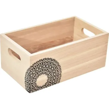 Orion Bedýnka dřevo MANDALA 24x14x10 cm