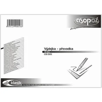 Tiskopis Výdejka-převodka A5 copy 100 listů