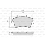 Sada brzdových destiček, kotoučová brzda Valeo 872613