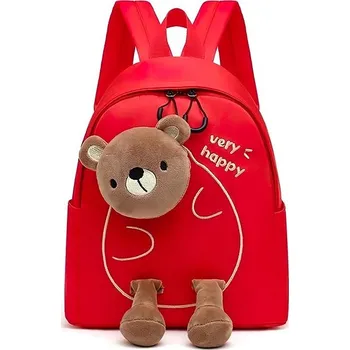 Městský batoh bHome Dětský batoh Medvídek červený