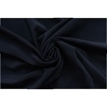 Krepsatén Pes/Spandex TM.MODRÝ - látka na šaty -