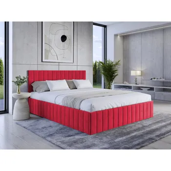 Postel Eka Čalouněná postel LINDA 180x200 cm Barva látky Trinity: (2309) Červená