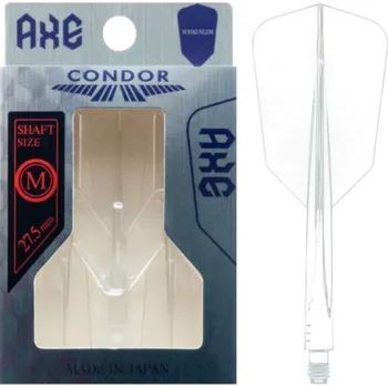 Příslušenství pro šipky Condor Letky AXE - Slim - Wing - Medium - Clear CN470
