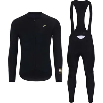 cyklistický dres HOLOKOLO Cyklistický dlouhý dres a kalhoty - HOLOKOLO VICTORIOUS - zlatá/černá