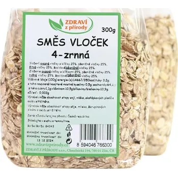 IPJ NATUR s.r.o. Vločky směs 4 zrnná 300g ZP 1030