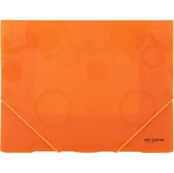 Kancelářské potřeby Složka 3 klopy s gumou Neo Colori, oranžová