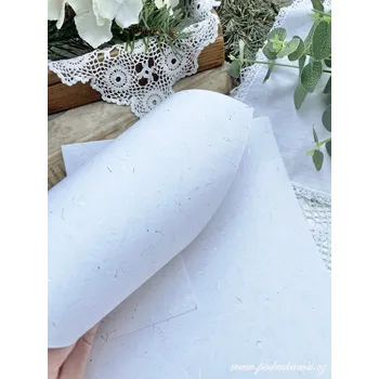 Umělecký papír Olino Paperworks Int BV Bavlněný ruční papír - A4 stříbrné glitry Velikost: vel. A4