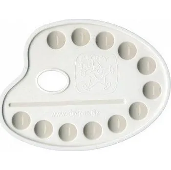 Vodová barva Paleta malířská plast L na 12 barev