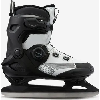 Zimní brusle OXELO Lední brusle s utahovacím kolečkem FIT 540 40 ČERNÁ|ŠEDÁ