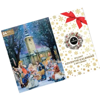 Leros Bylinný adventní kalendář s betlémem světlý 24 sáčků