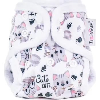 Plenkové kalhoty Bobánek Novorozenecké extra jemné svrchní kalhotky patentky - Cute cats