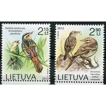 Poštovní známka (2013) MiNr. 1144 - 1145 ** - Litva - Ohrožení ptáci