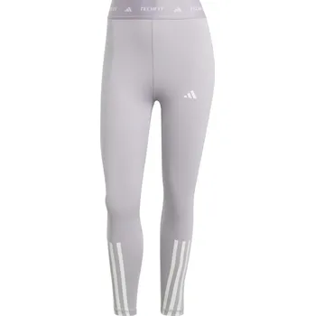 Dámské legíny adidas TECHFIT 3-Stripes 7/8 Leggings Grey/White L (16-18)