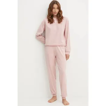 Dámské oblečení Mikina HUGO SHUFFLE_HOODIE 50490594 růžová 03X, vel. L